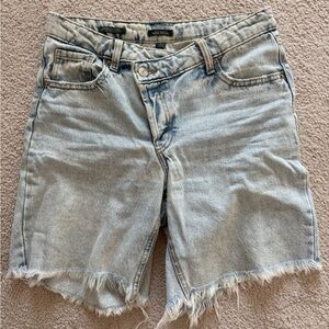 Wild Fable Blue Jean Shorts Distressed Hem